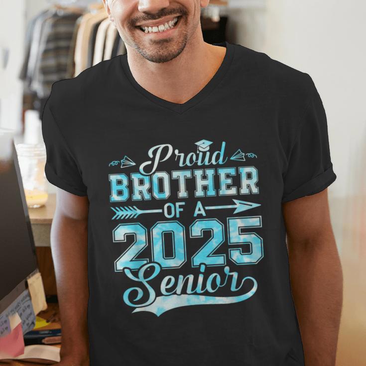Proud Brother Of a 2025 Senior Graduate Graduation Men's V-Neck T-Shirt