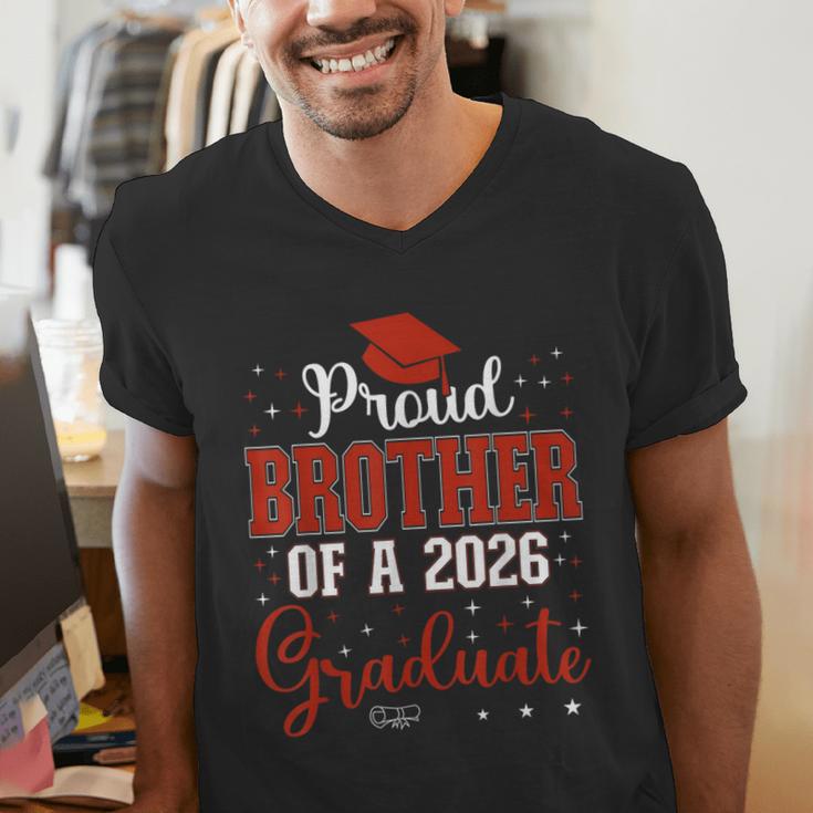 Proud Brother Of a Class Of 2026 Graduate For Graduation Men's V-Neck T-Shirt