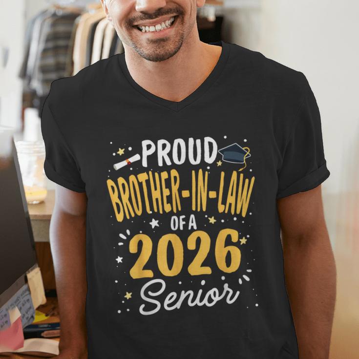 Proud Brother-In-Law Of A Class 2026 Senior Graduation 2026 Men's V-Neck T-Shirt
