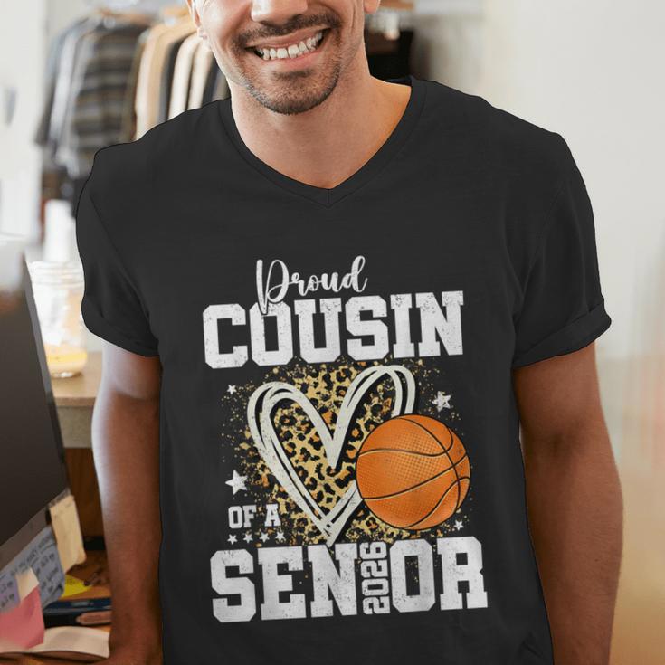 Proud Cousin Of A 2026 Senior Basketball Graduation Leopard Men's V-Neck T-Shirt