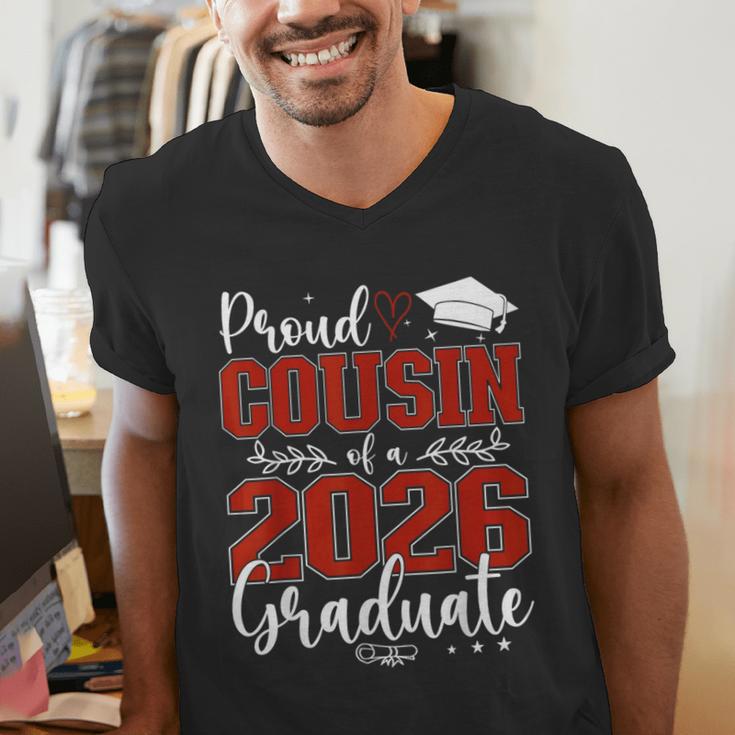 Proud Cousin Of a Class Of 2026 Graduate Senior Graduation Men's V-Neck T-Shirt