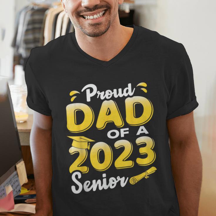 Proud Dad Of A 2023 Senior Graduation Men's V-Neck T-Shirt