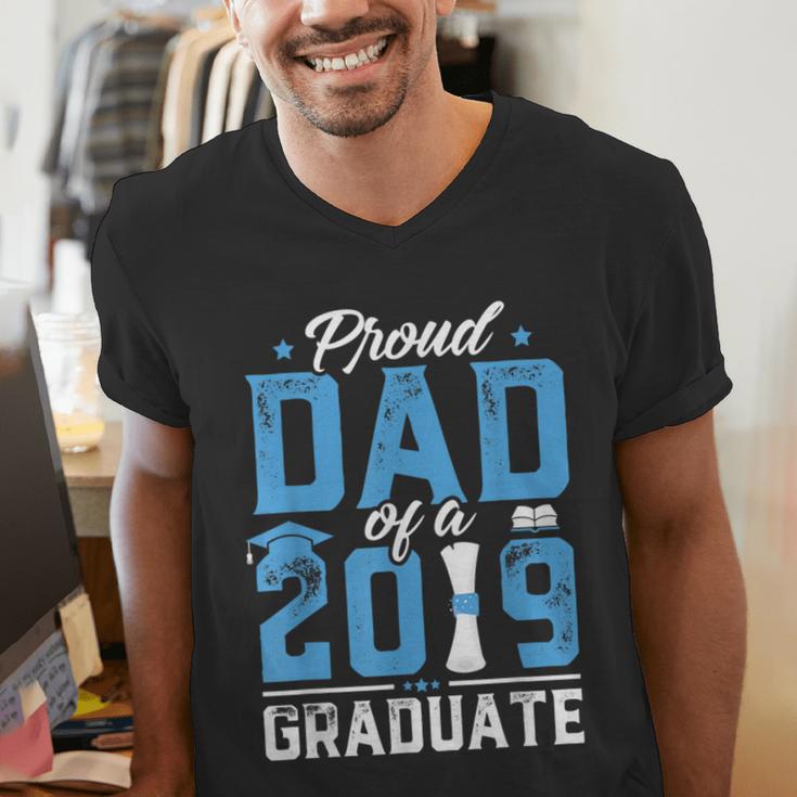 Proud Dad Of A Class Of 2019 Graduate TShirt Graduation Men's V-Neck T-Shirt