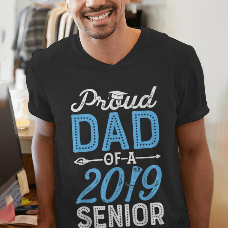 Proud Dad Of A Class 2019 SeniorShirt Graduation Men's V-Neck T-Shirt Proud Dad Of A Class 2019 SeniorShirt Graduation Men's V-Neck T-Shirt