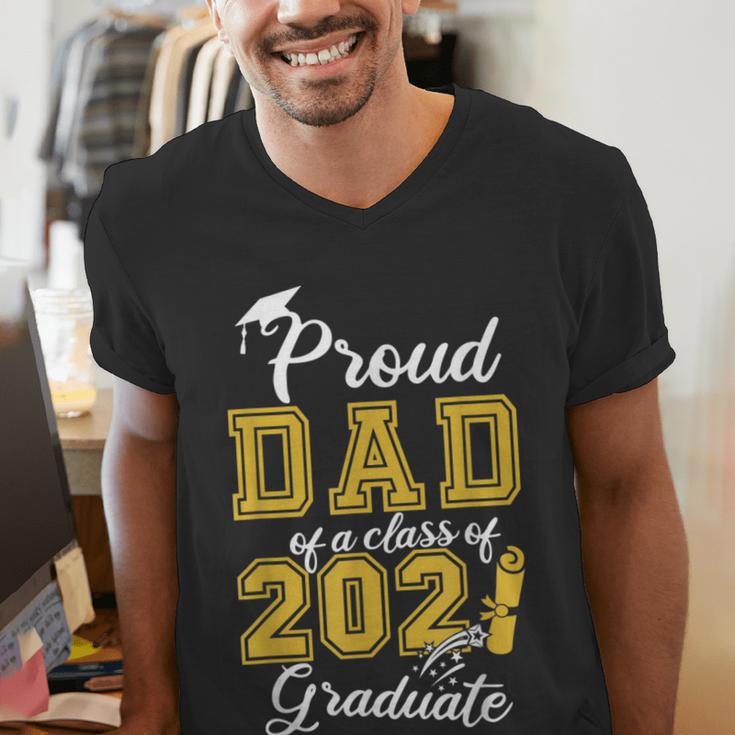 Proud Dad Of a Class Of 2021 Graduate Graduation Senior 2021 Men's V-Neck T-Shirt
