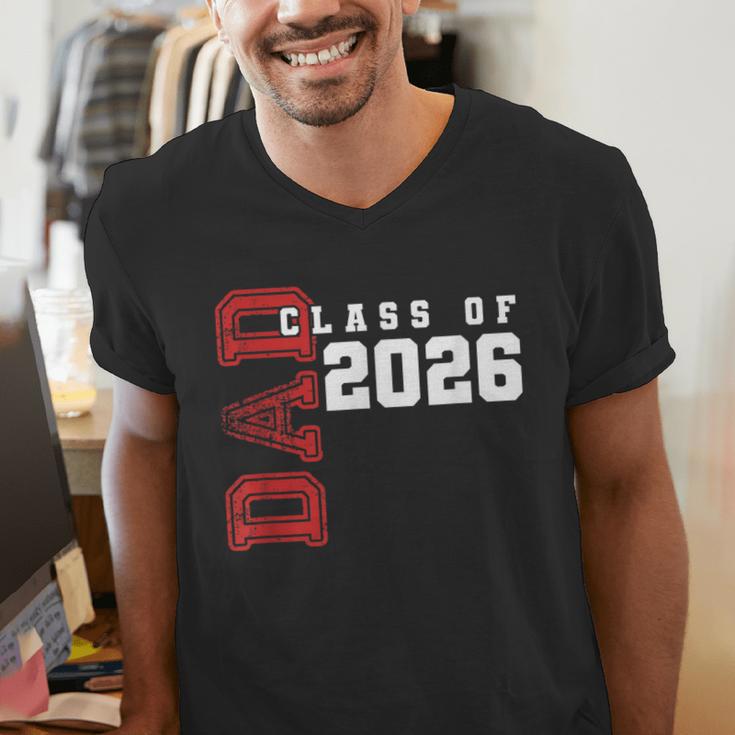 Proud Dad Of Class Of 2026 Graduate Men's V-Neck T-Shirt