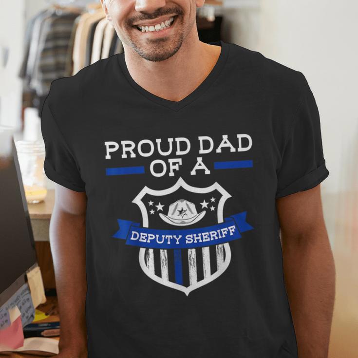 Proud Dad Of a Deputy Sheriff Deputy Sheriff Men's V-Neck T-Shirt