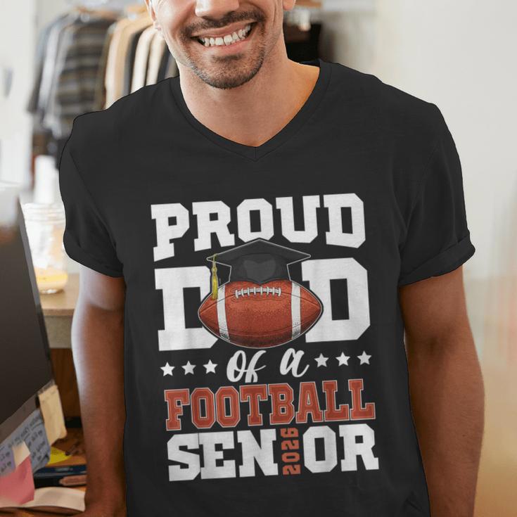 Proud Dad Of a Football Senior 2026 Graduation Men's V-Neck T-Shirt