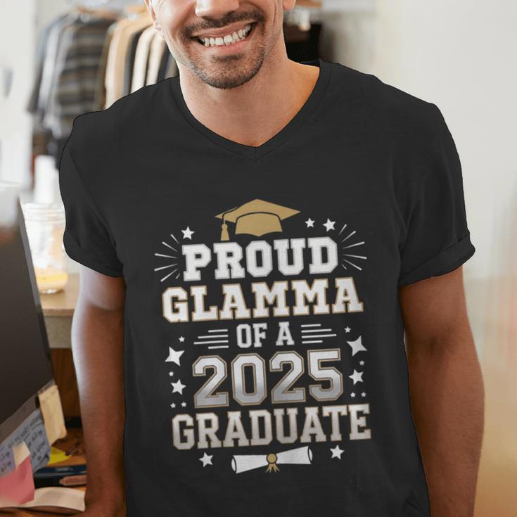Proud Glamma Of A Class Of 2025 Graduate Senior Graduation Men's V-Neck T-Shirt