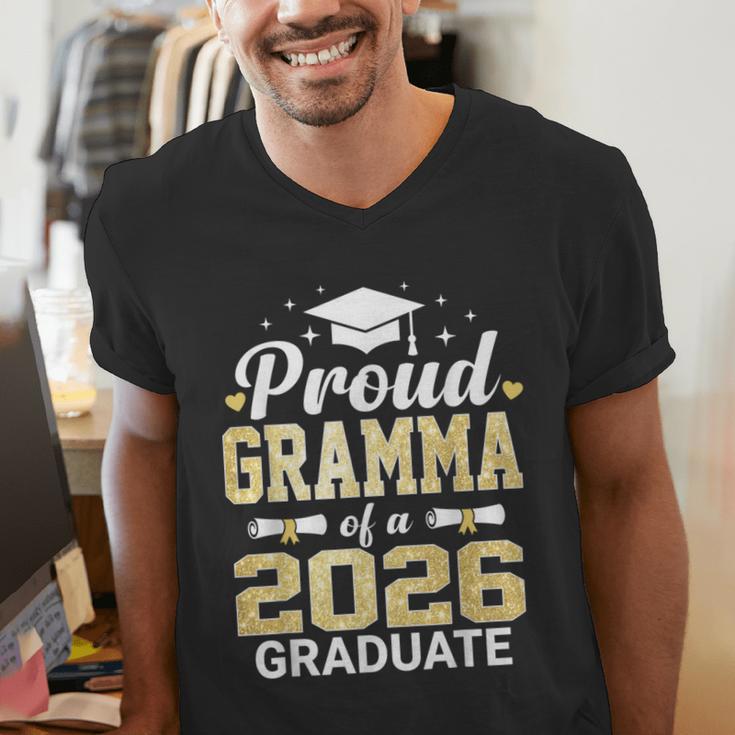 Proud Gramma Of A 2026 Graduate Class Of Graduation Men's V-Neck T-Shirt