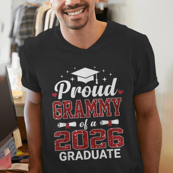 Proud Grammy Of A 2026 Graduate Class Of Graduation Men's V-Neck T-Shirt