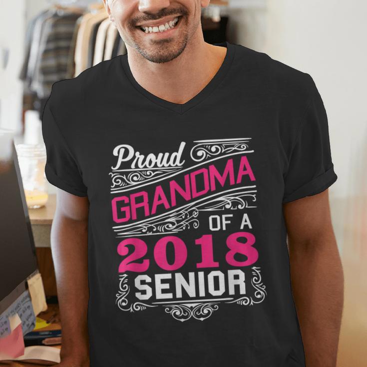 Proud Grandma Of a 2018 Senior Tshirt Graduation Men's V-Neck T-Shirt
