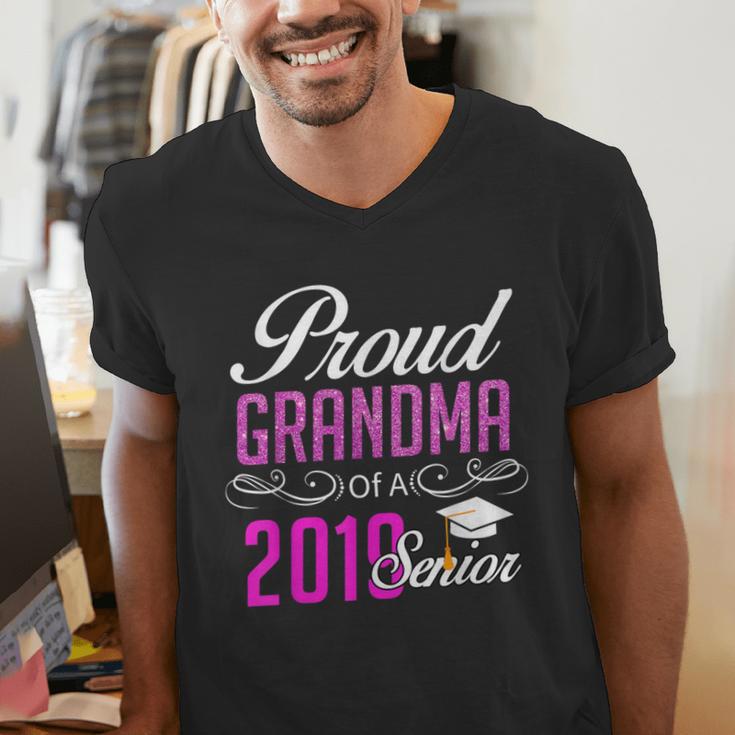 Proud GRANDMA Of A Class 2019 Senior Graduation Men's V-Neck T-Shirt