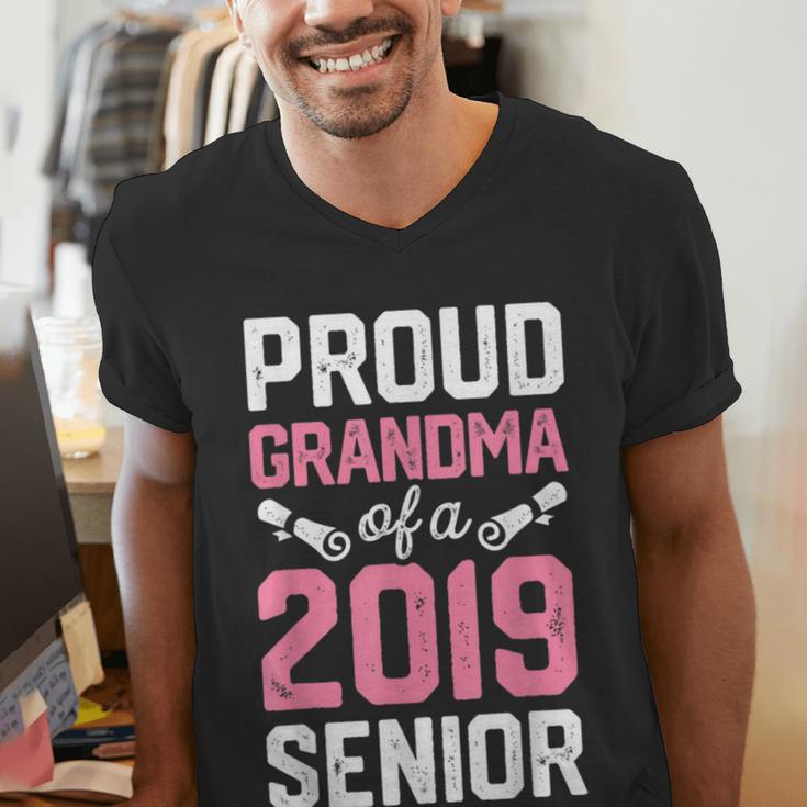 Proud Grandma Of A Class 2019 SeniorShirt Graduation Men's V-Neck T-Shirt