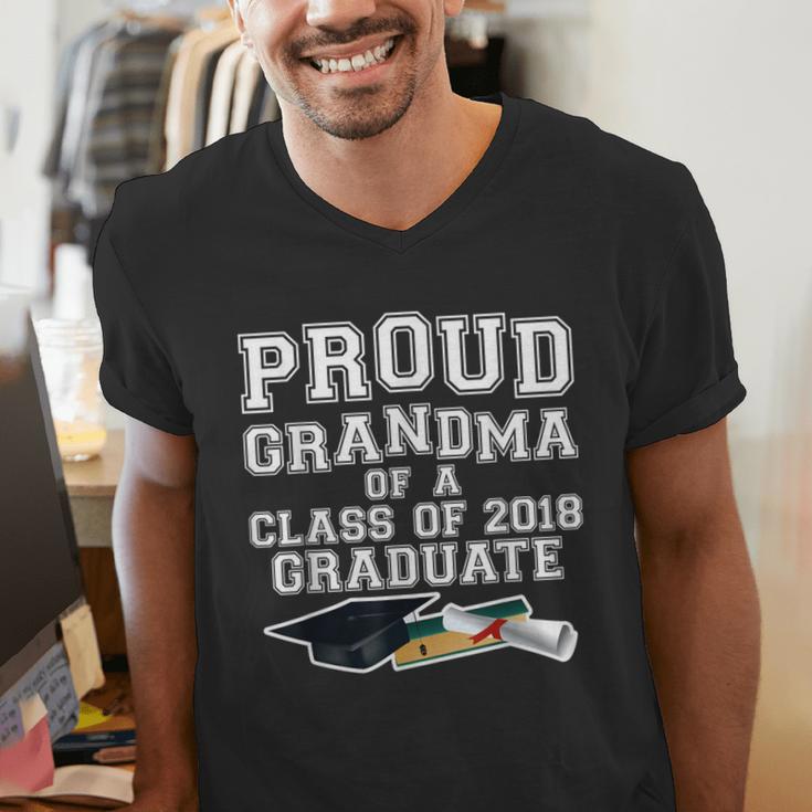 Proud Grandma Graduation Class Of 2018 Graduate Men's V-Neck T-Shirt