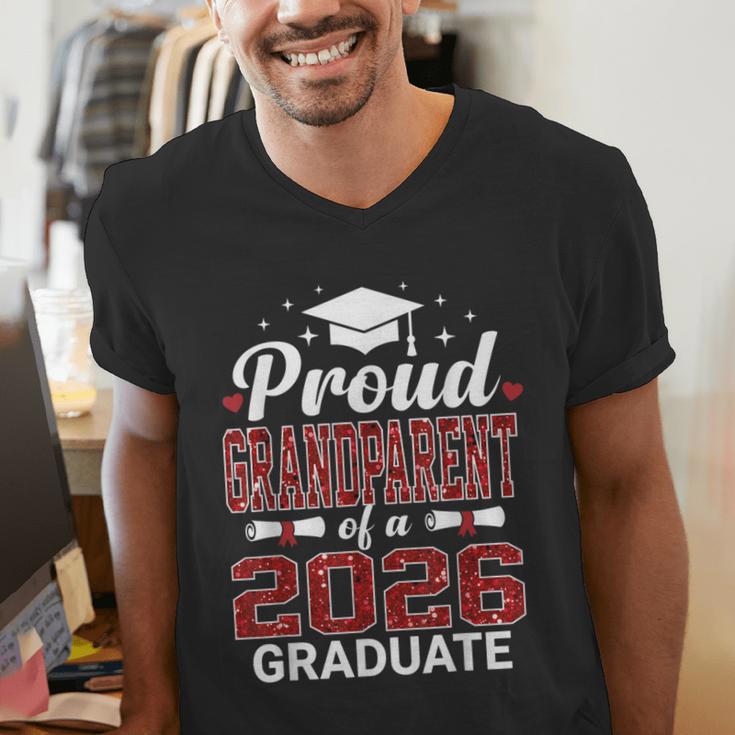 Proud Grandparent Of A 2026 Graduate Class Of Graduation Men's V-Neck T-Shirt