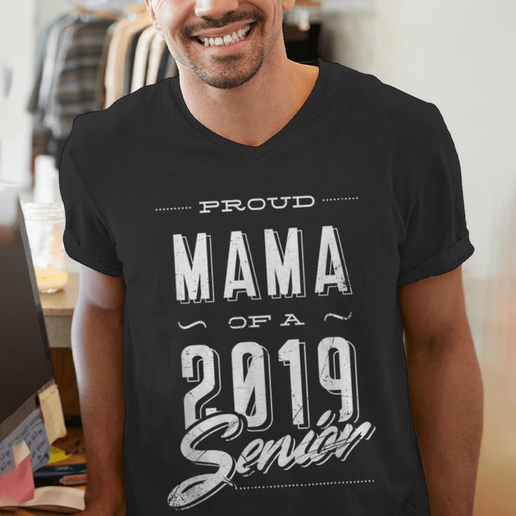 Proud Mama Senior 2019 Mom Graduate Graduation MommyShirt Men's V-Neck T-Shirt