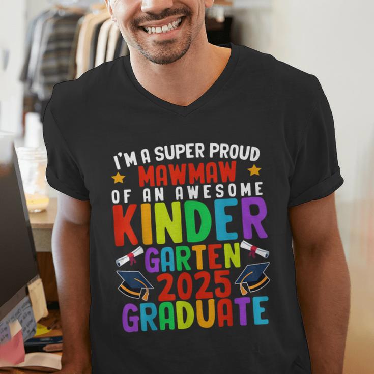 Proud MAWMAW Of Awesome Kindergarten Pre-K Graduation 2025 Men's V-Neck T-Shirt