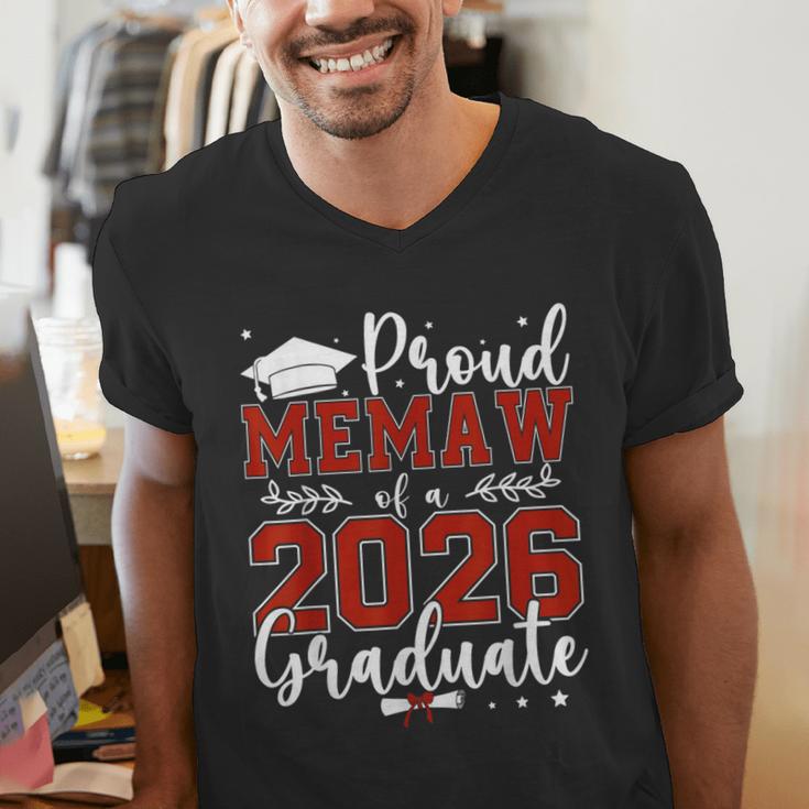 Proud Memaw Of a Class Of 2026 Graduate For Graduation Men's V-Neck T-Shirt