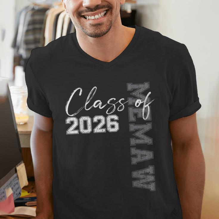 Proud Memaw Of A Class Of 2026 Graduate Senior 26 Graduation Men's V-Neck T-Shirt