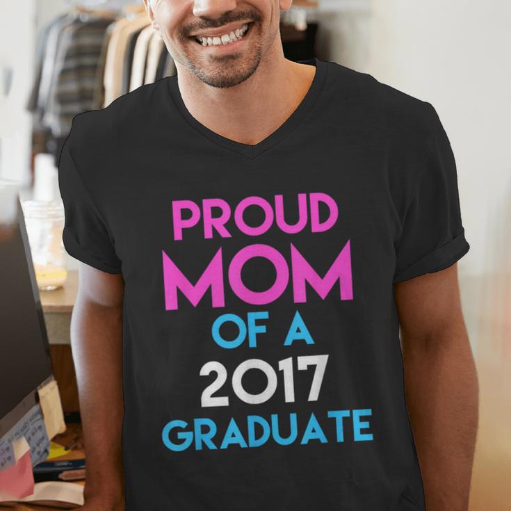 Proud Mom Of A 2017 Graduate Graduation Tee T-Shirt Men's V-Neck T-Shirt
