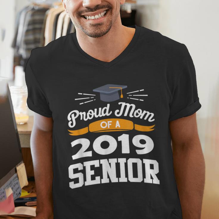 Proud Mom Of A 2019 Senior Graduation Class Outfit T-Shirt Men's V-Neck T-Shirt