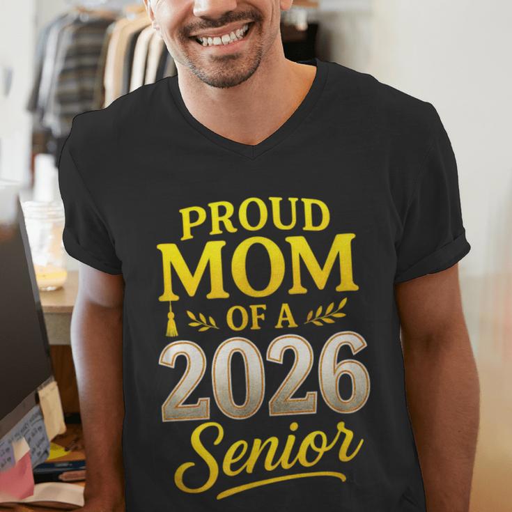 Proud Mom Of A 2026 Senior Graduation Pride Men's V-Neck T-Shirt