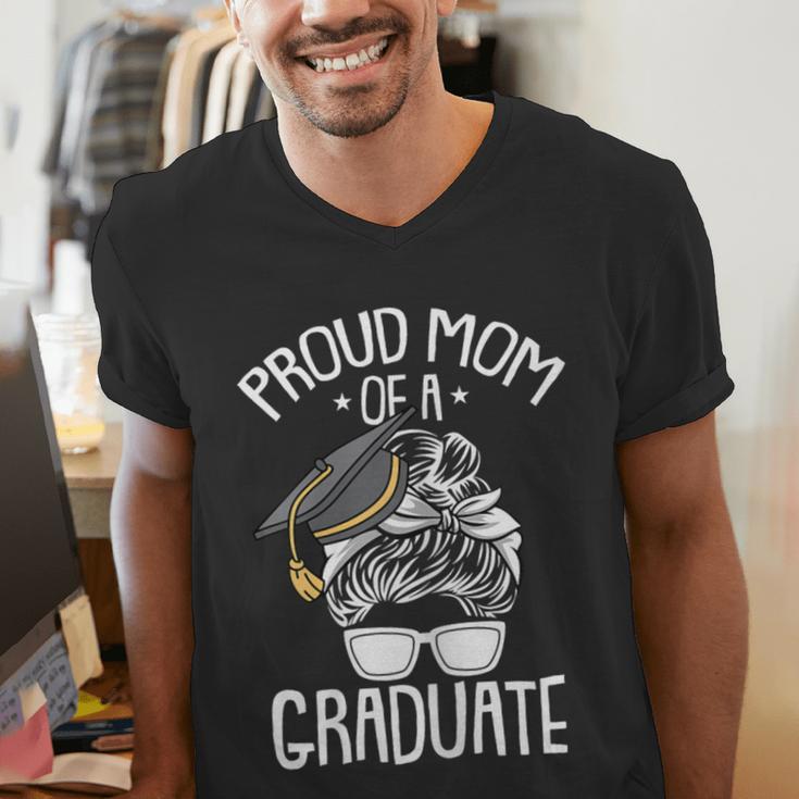 Proud Mom Of A Graduate Graduation Mama Mother Men's V-Neck T-Shirt