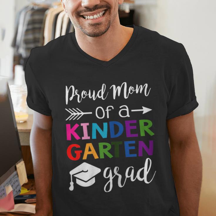 Proud Mom Of A Kindergarten Grad Shirt Graduation Men's V-Neck T-Shirt