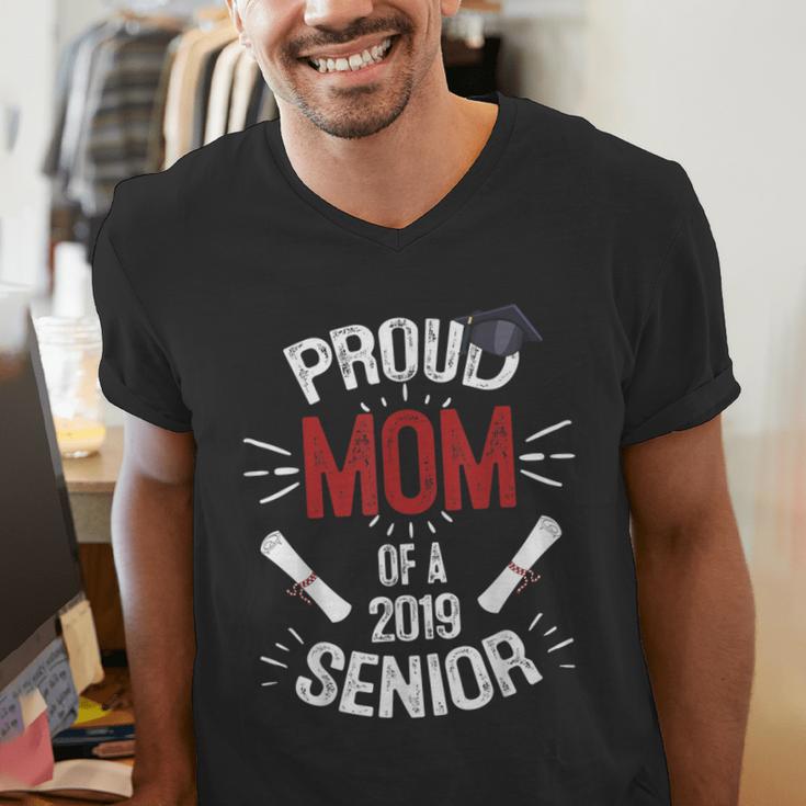 Proud Mom Mother Of a 2019 Graduate TShirt Graduation Men's V-Neck T-Shirt