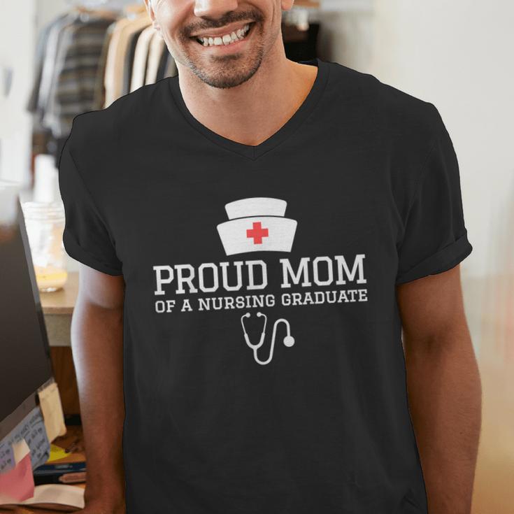 Proud Mom Of a Nursing Graduate Nurse Senior 2026 Graduation Men's V-Neck T-Shirt