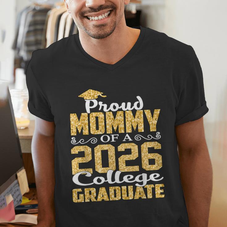 Proud Mommy Of A 2026 College Graduate Shirt Graduation Men's V-Neck T-Shirt
