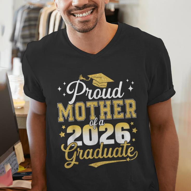 Proud Mother Of a Class Of 2026 Graduate Senior Graduation Men's V-Neck T-Shirt