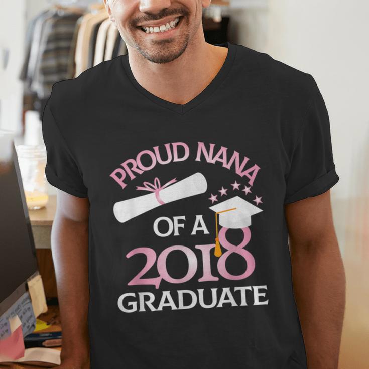 Proud Nana Of a 2018 Graduate Grandmother Graduation Men's V-Neck T-Shirt