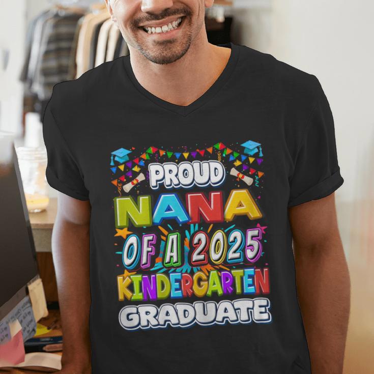 Proud NANA Of a 2025 Kindergarten Graduate Graduation Men's V-Neck T-Shirt