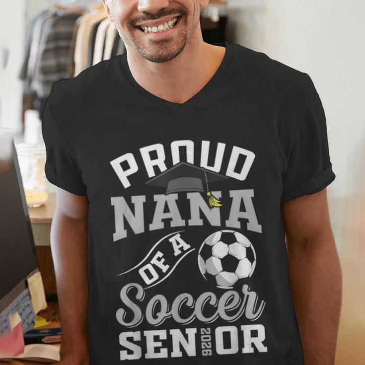 Proud Nana Of a Soccer Senior Class Of 2026 Graduation Men's V-Neck T-Shirt