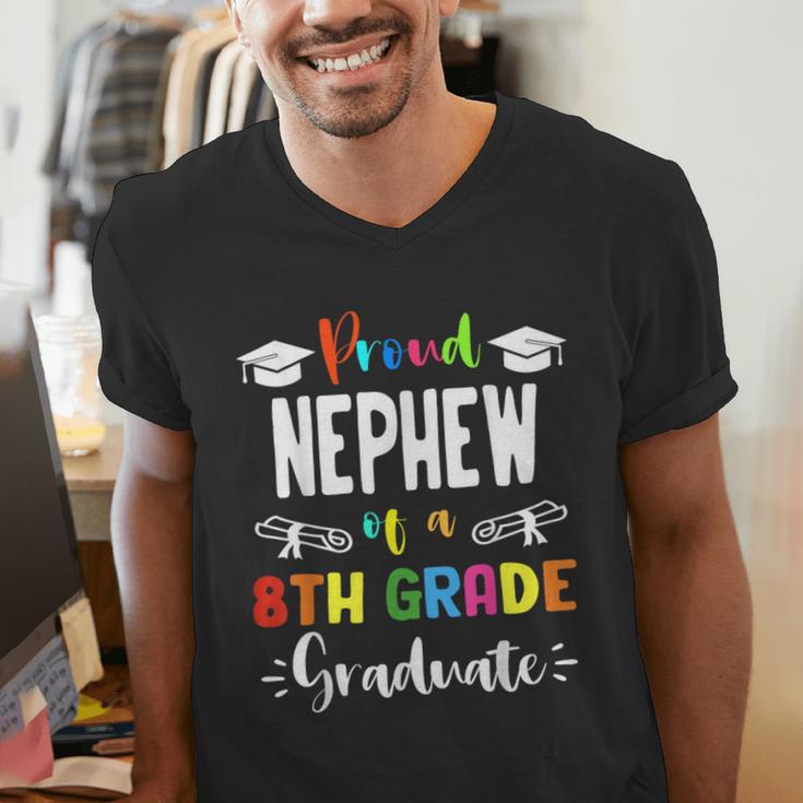 Proud NEPHEW Of A 8th Grade Graduate Graduation 2024 Class Men's V-Neck T-Shirt