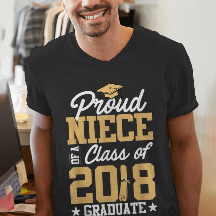 Proud Niece Graduation Shirts For Family 2018 Men's V-Neck T-Shirt