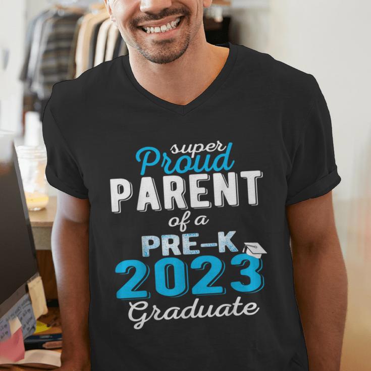 Proud Parent Of Pre K School Graduate 2023 Graduation Parent Men's V-Neck T-Shirt