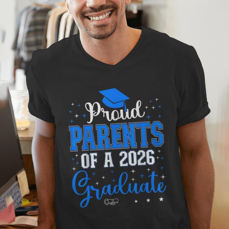 Proud Parents Of a Class Of 2026 Graduate For Graduation Men's V-Neck T-Shirt