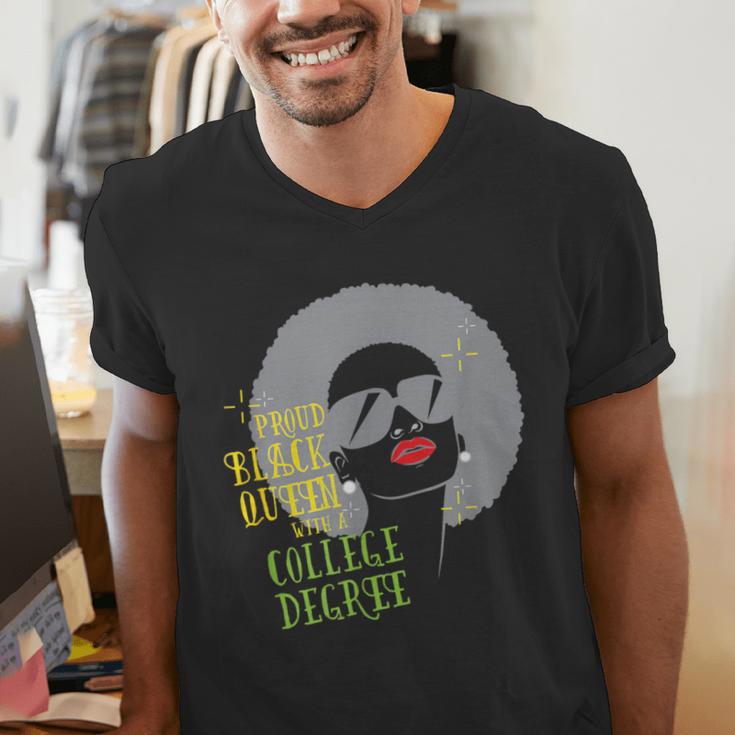 Proud Queen College Graduation Men's V-Neck T-Shirt