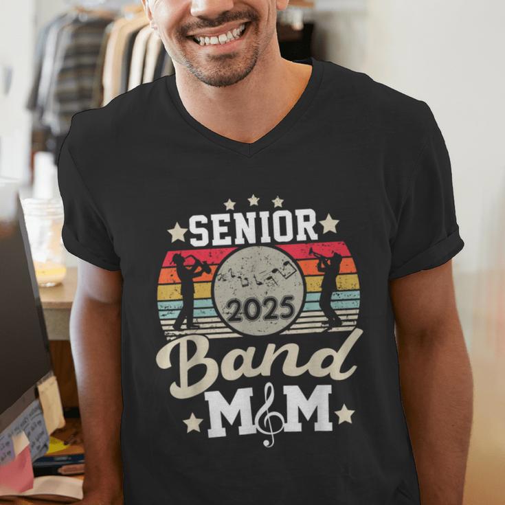 Proud Senior Mom Marching Band Mom Class Of 2025 Graduation Men's V-Neck T-Shirt