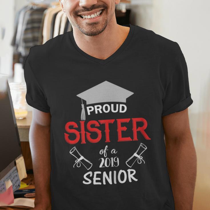 Proud Sister Of a 2019 Senior Graduation Family Men's V-Neck T-Shirt