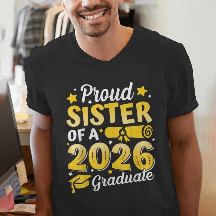 Proud Sister Of A 2026 Graduate Senior Class Graduation Men's V-Neck T-Shirt