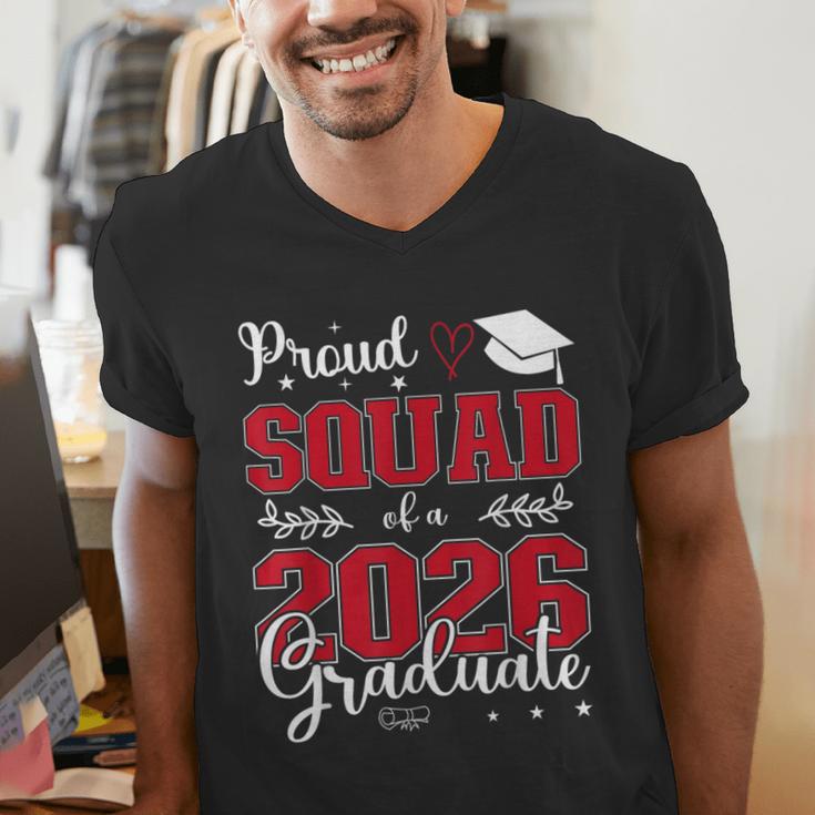 Proud Squad Of a Class Of 2026 Graduate For Graduation Men's V-Neck T-Shirt