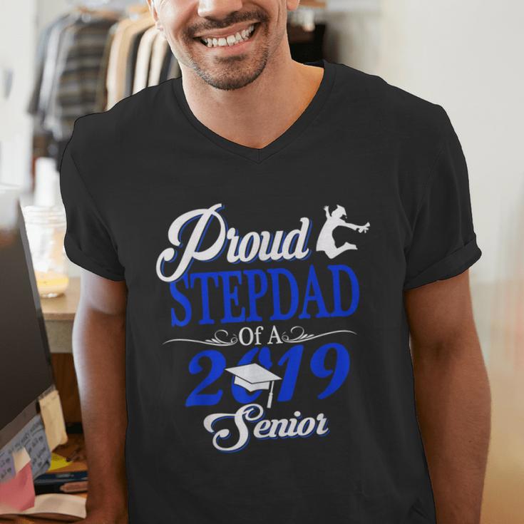 Proud STEPDAD Of A Class 2019 Senior Tshirt Graduation Men's V-Neck T-Shirt
