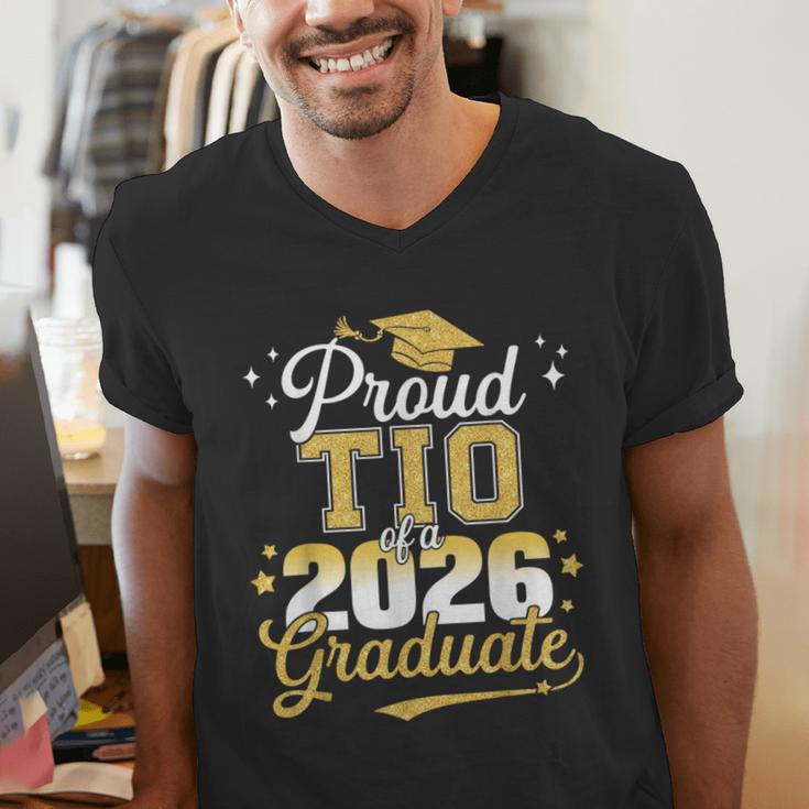 Proud TIO Of a Class Of 2026 Graduate Senior Graduation Men's V-Neck T-Shirt