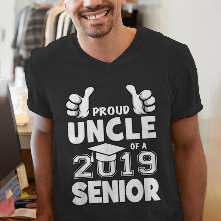 Proud Uncle Of A 2019 Senior School Graduation Shirt Men's V-Neck T-Shirt