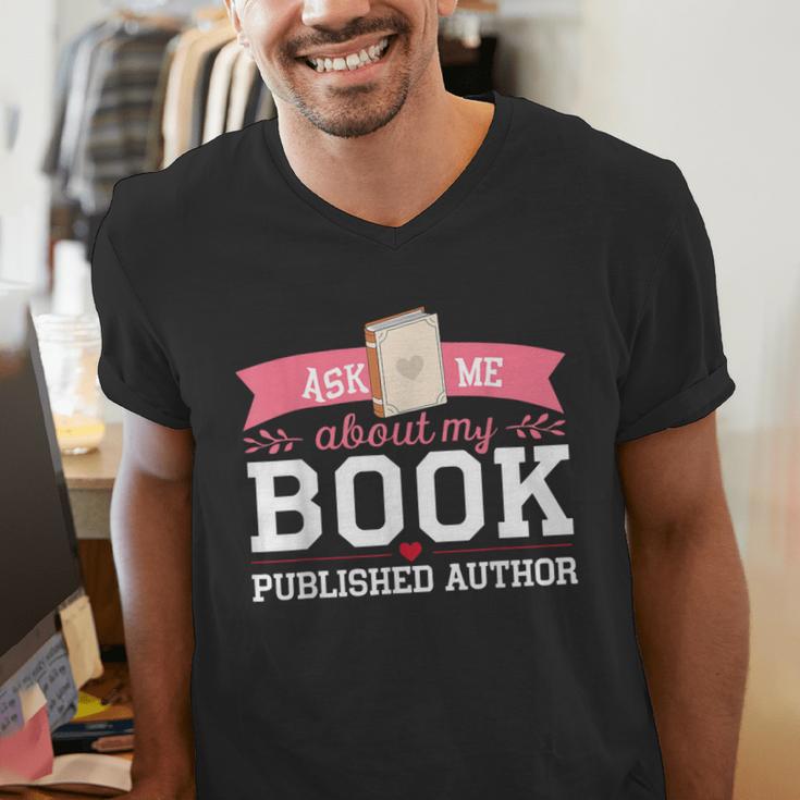 Published Author Ask Me About My Book Men's V-Neck T-Shirt