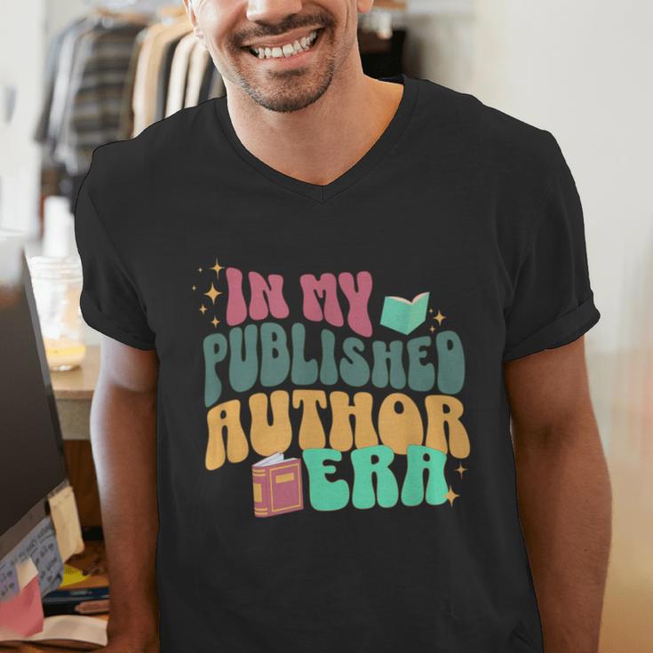 In My Published Author Era Cute Book Lover Writer Retro Tee Men's V-Neck T-Shirt In My Published Author Era Cute Book Lover Writer Retro Tee Men's V-Neck T-Shirt